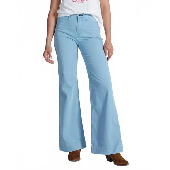 NEW ASKK NY twill trouser in washed blue